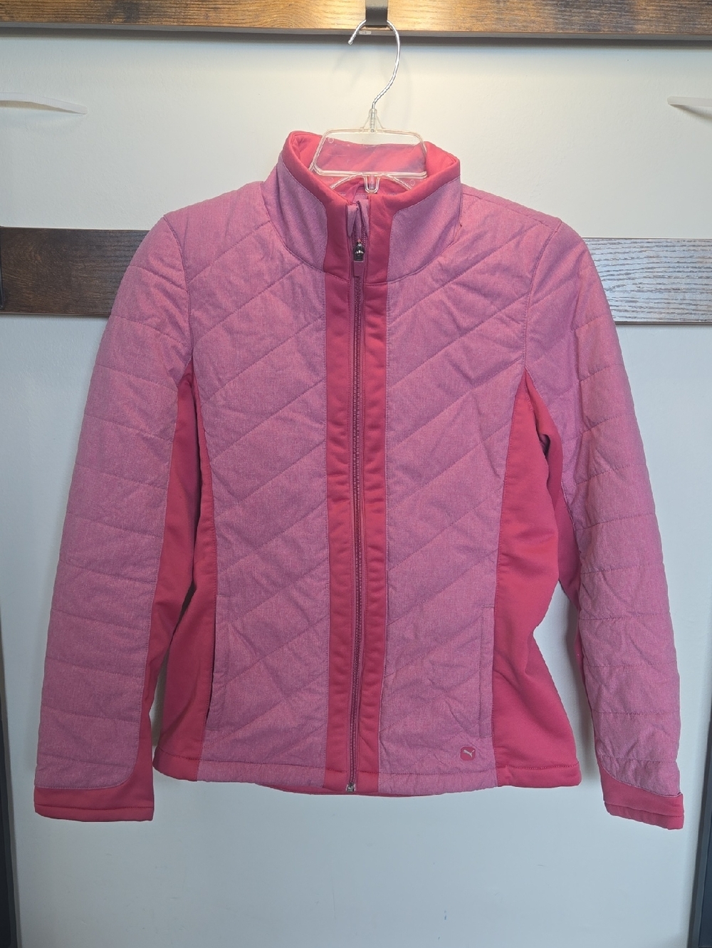 Puma Pink Quilted Ski Jacket